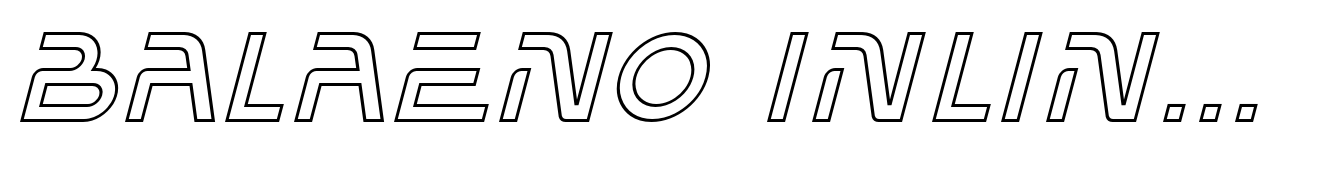 Balaeno Inline Italic